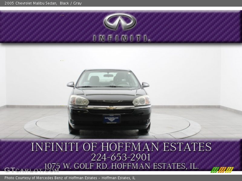 Black / Gray 2005 Chevrolet Malibu Sedan