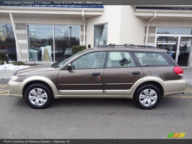 Deep Bronze Metallic / Warm Ivory 2008 Subaru Outback 2.5i Wagon