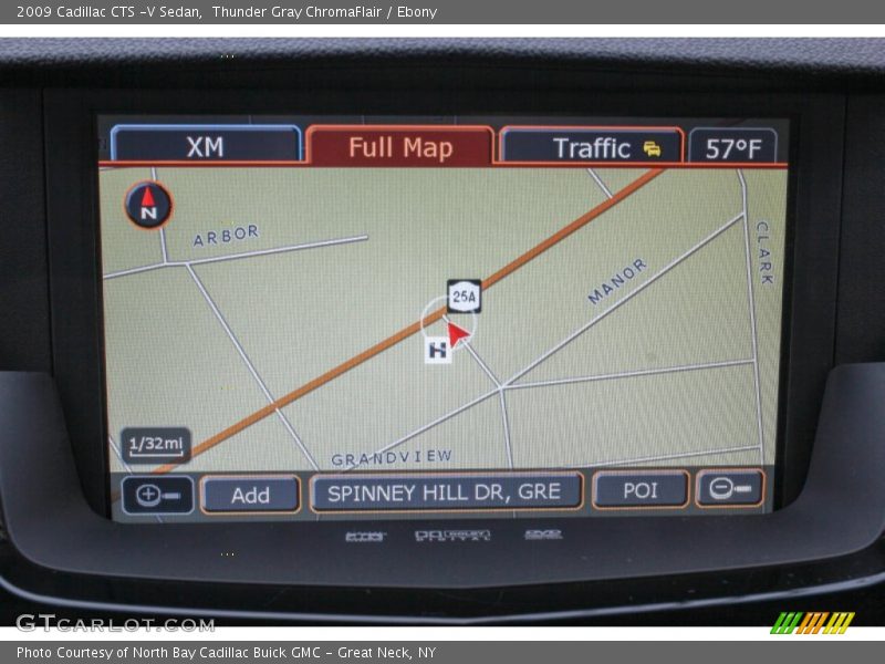 Navigation of 2009 CTS -V Sedan