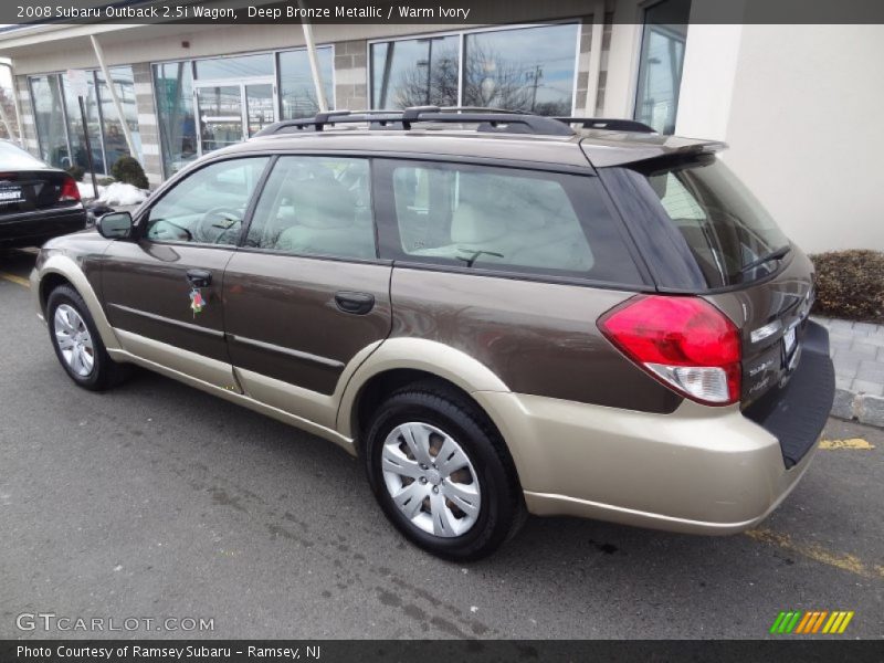 Deep Bronze Metallic / Warm Ivory 2008 Subaru Outback 2.5i Wagon