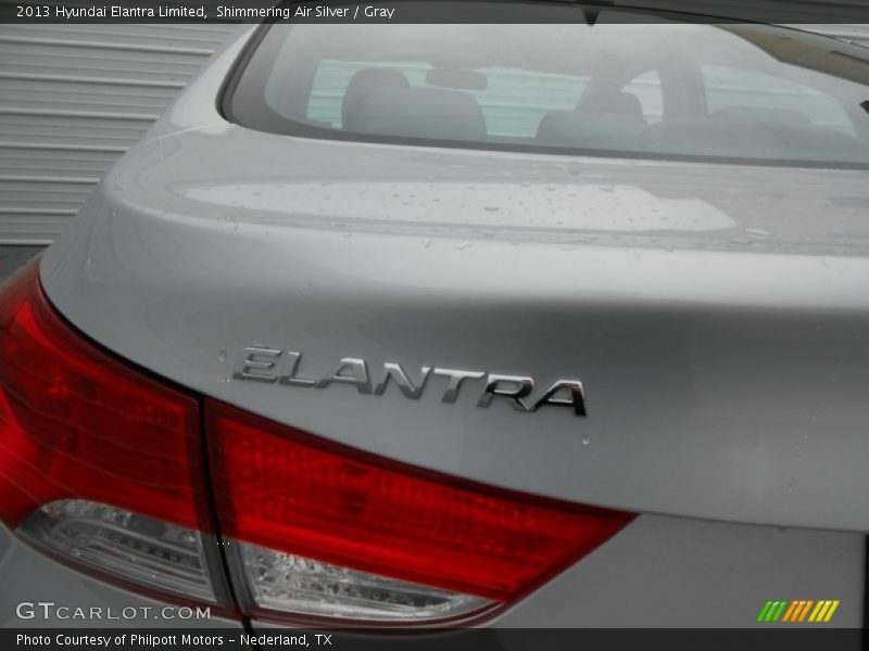 Shimmering Air Silver / Gray 2013 Hyundai Elantra Limited