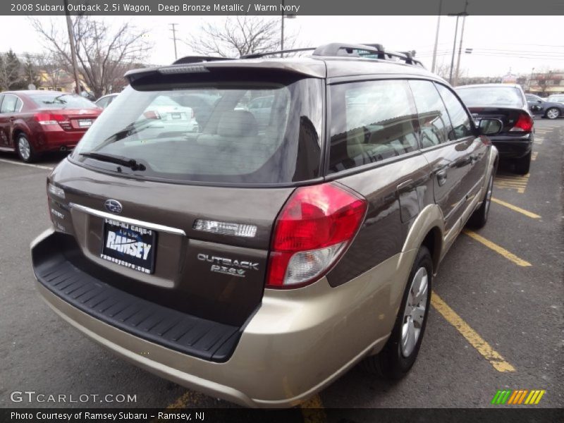Deep Bronze Metallic / Warm Ivory 2008 Subaru Outback 2.5i Wagon