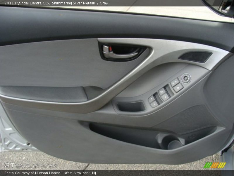 Shimmering Silver Metallic / Gray 2011 Hyundai Elantra GLS