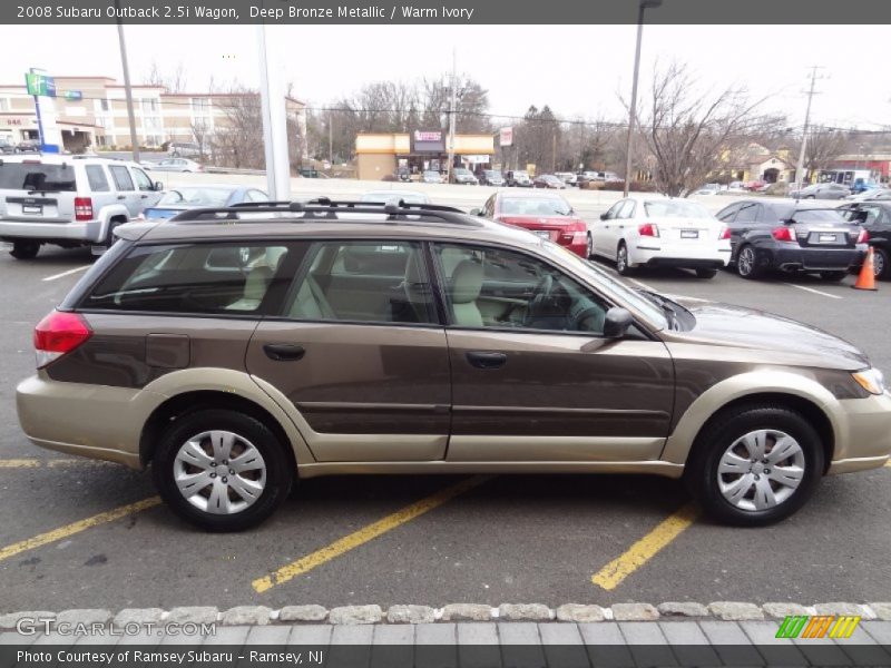 Deep Bronze Metallic / Warm Ivory 2008 Subaru Outback 2.5i Wagon