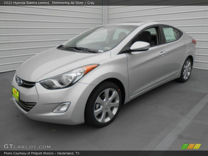Shimmering Air Silver / Gray 2013 Hyundai Elantra Limited