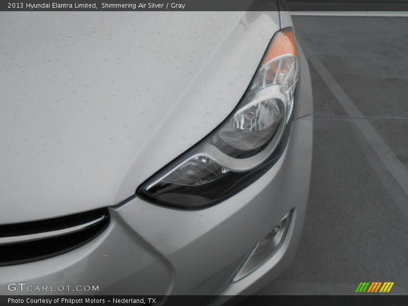 Shimmering Air Silver / Gray 2013 Hyundai Elantra Limited