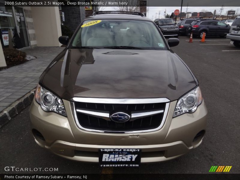 Deep Bronze Metallic / Warm Ivory 2008 Subaru Outback 2.5i Wagon