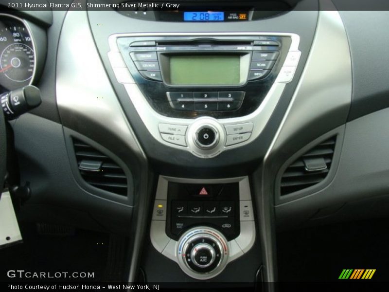 Shimmering Silver Metallic / Gray 2011 Hyundai Elantra GLS