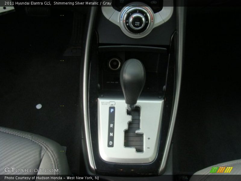 Shimmering Silver Metallic / Gray 2011 Hyundai Elantra GLS