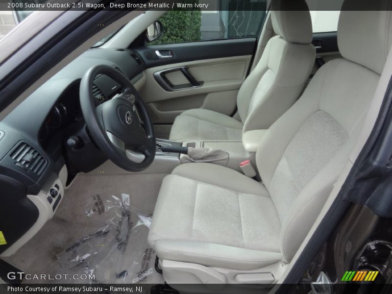 Front Seat of 2008 Outback 2.5i Wagon