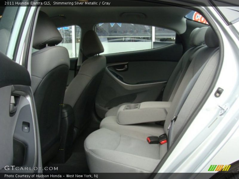 Shimmering Silver Metallic / Gray 2011 Hyundai Elantra GLS