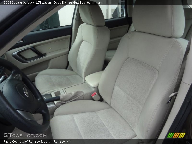 Front Seat of 2008 Outback 2.5i Wagon