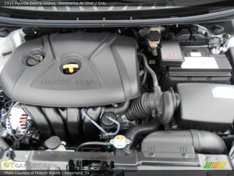 Shimmering Air Silver / Gray 2013 Hyundai Elantra Limited
