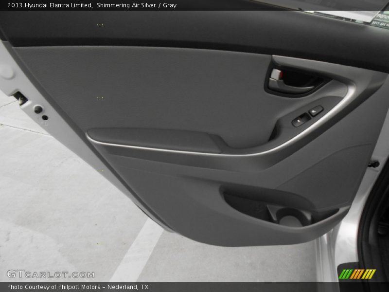 Shimmering Air Silver / Gray 2013 Hyundai Elantra Limited