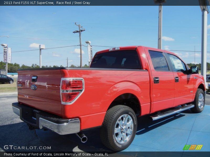 Race Red / Steel Gray 2013 Ford F150 XLT SuperCrew