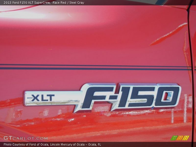 Race Red / Steel Gray 2013 Ford F150 XLT SuperCrew