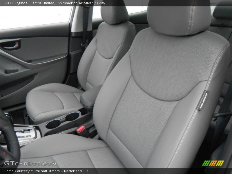 Shimmering Air Silver / Gray 2013 Hyundai Elantra Limited