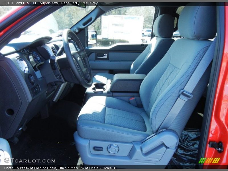 Race Red / Steel Gray 2013 Ford F150 XLT SuperCrew