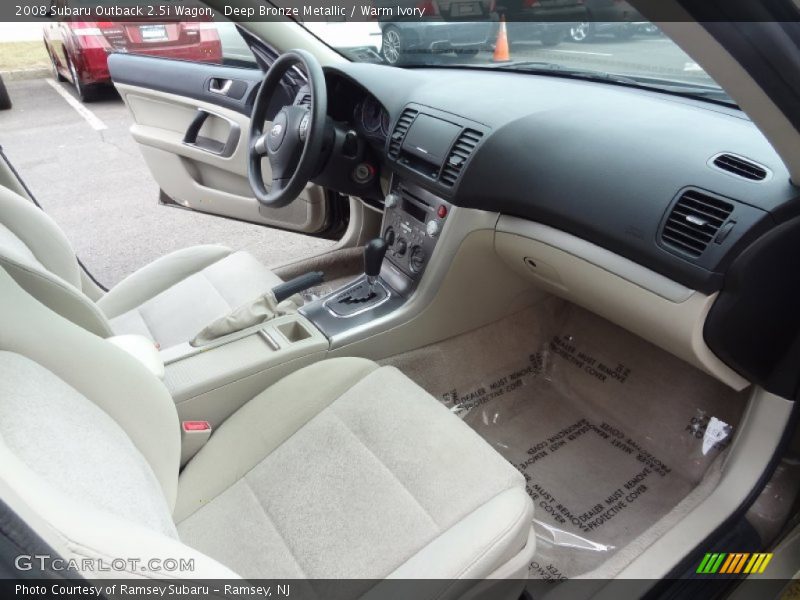  2008 Outback 2.5i Wagon Warm Ivory Interior