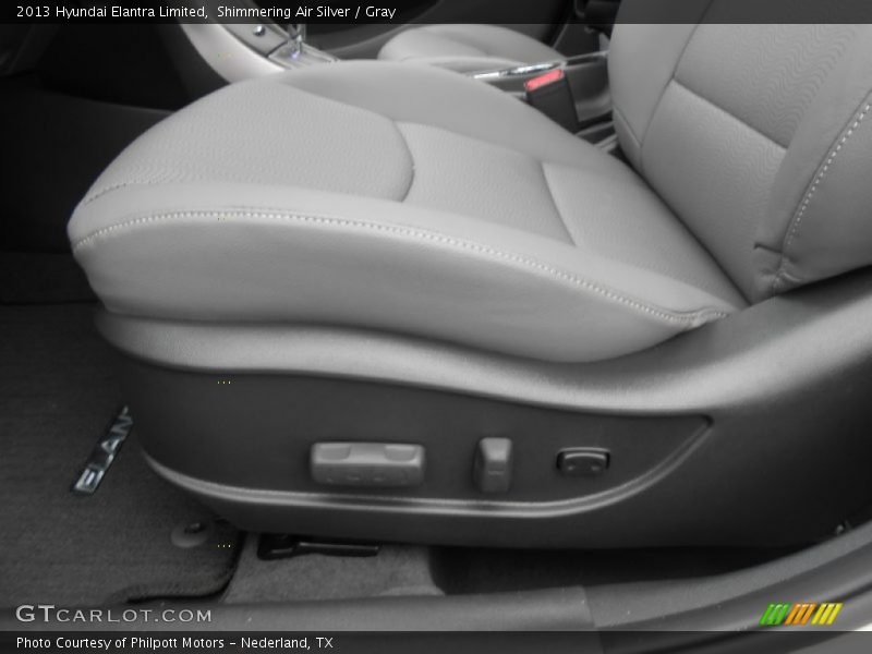 Shimmering Air Silver / Gray 2013 Hyundai Elantra Limited