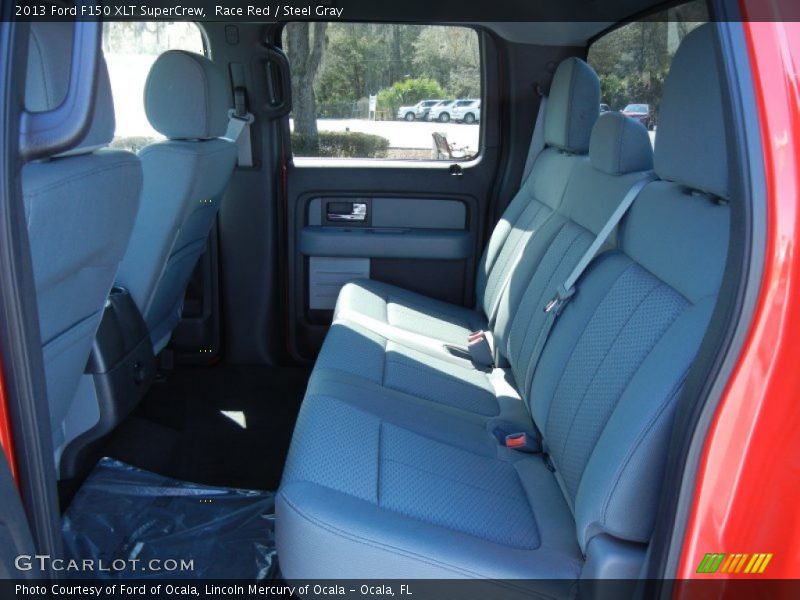 Race Red / Steel Gray 2013 Ford F150 XLT SuperCrew