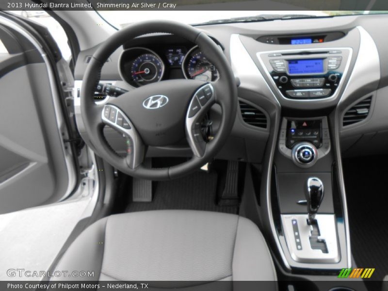 Shimmering Air Silver / Gray 2013 Hyundai Elantra Limited