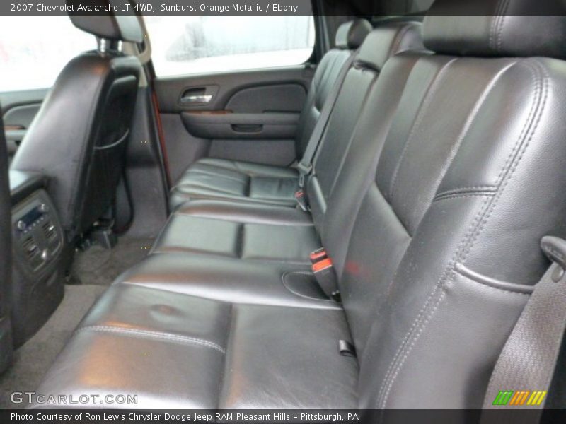 Rear Seat of 2007 Avalanche LT 4WD