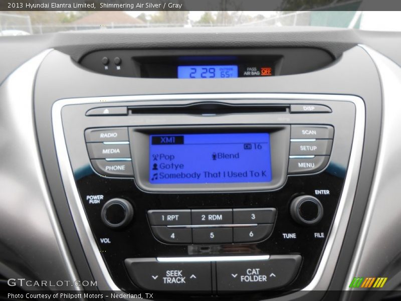 Shimmering Air Silver / Gray 2013 Hyundai Elantra Limited