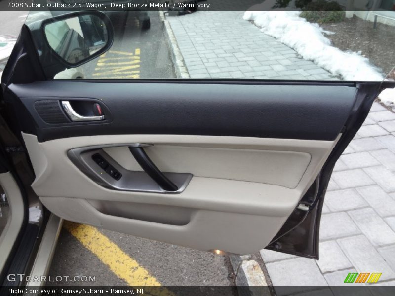 Deep Bronze Metallic / Warm Ivory 2008 Subaru Outback 2.5i Wagon