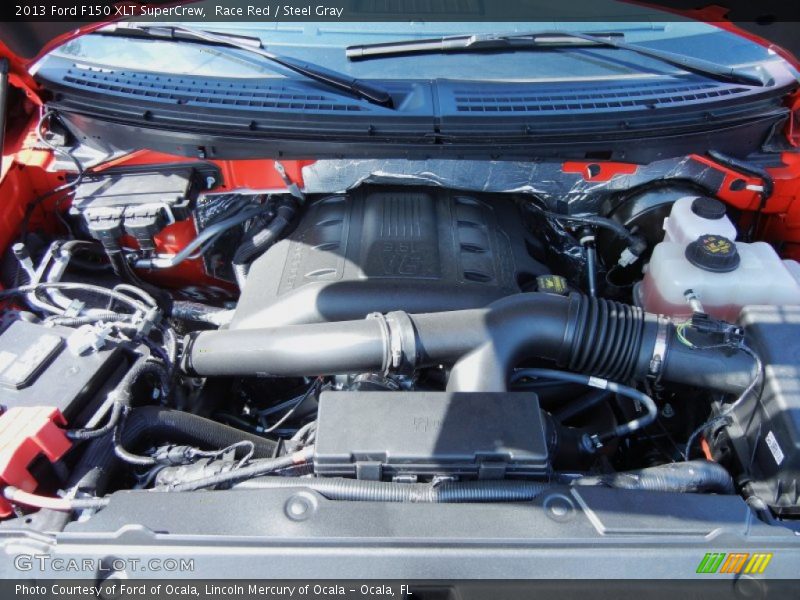 Race Red / Steel Gray 2013 Ford F150 XLT SuperCrew
