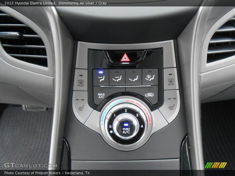 Shimmering Air Silver / Gray 2013 Hyundai Elantra Limited