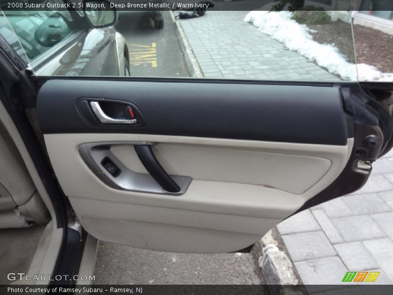 Deep Bronze Metallic / Warm Ivory 2008 Subaru Outback 2.5i Wagon