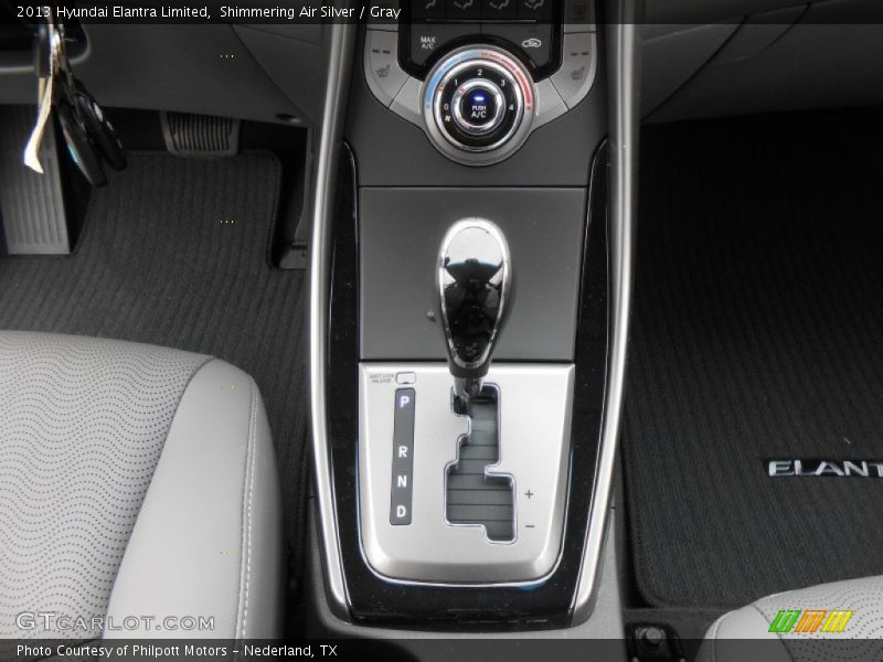 Shimmering Air Silver / Gray 2013 Hyundai Elantra Limited