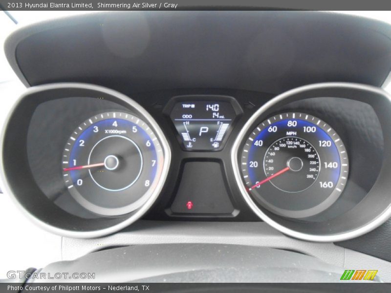 Shimmering Air Silver / Gray 2013 Hyundai Elantra Limited