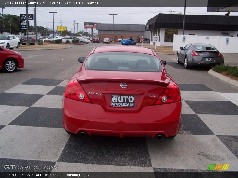 Red Alert / Charcoal 2012 Nissan Altima 2.5 S Coupe
