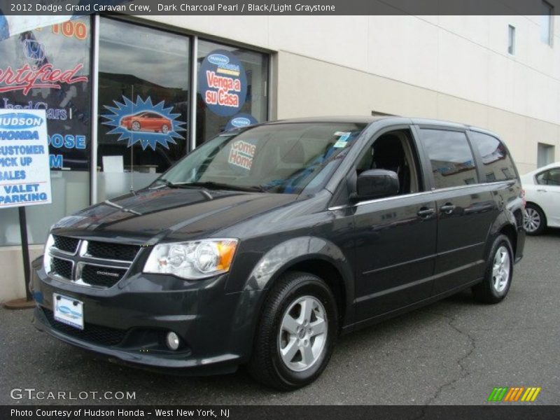 Dark Charcoal Pearl / Black/Light Graystone 2012 Dodge Grand Caravan Crew