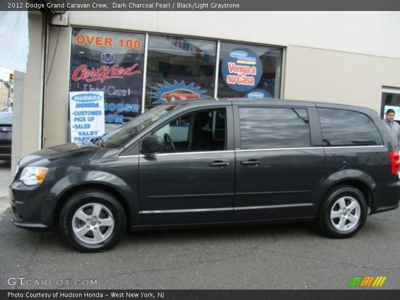 Dark Charcoal Pearl / Black/Light Graystone 2012 Dodge Grand Caravan Crew