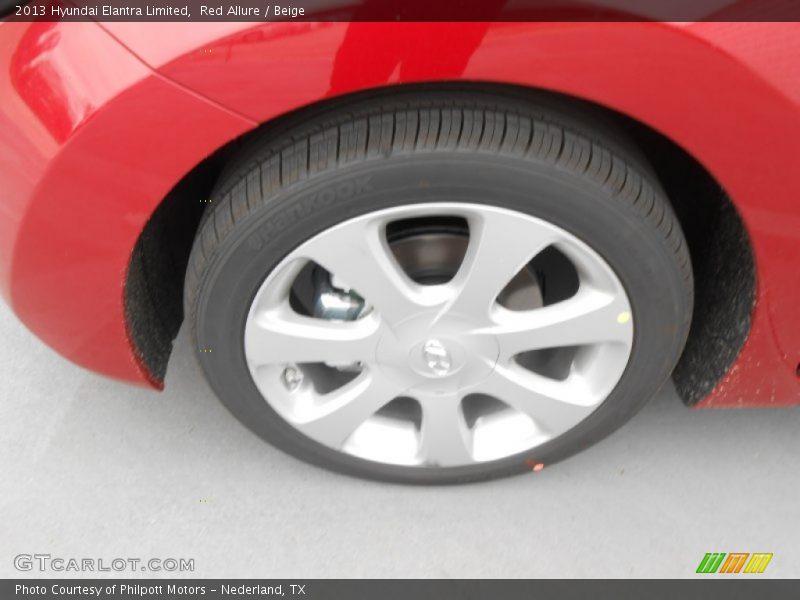 Red Allure / Beige 2013 Hyundai Elantra Limited