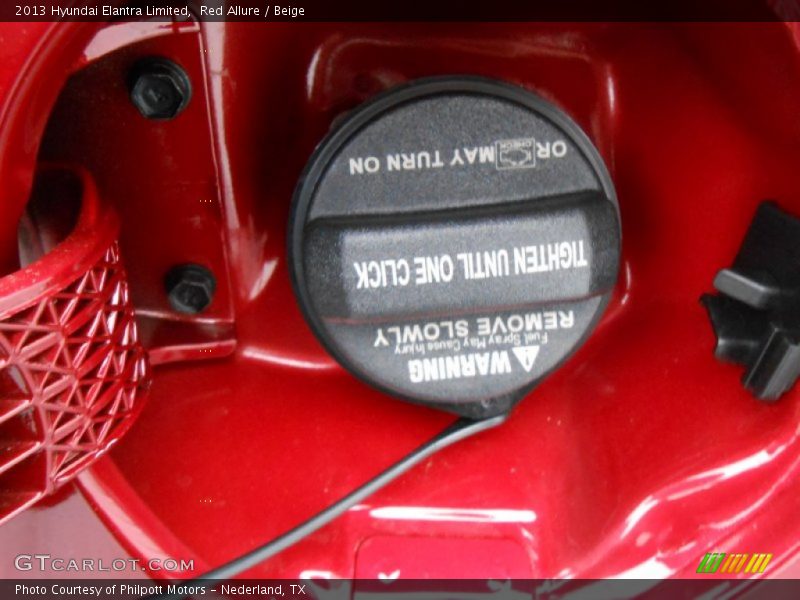 Red Allure / Beige 2013 Hyundai Elantra Limited