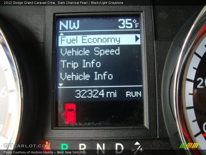 Dark Charcoal Pearl / Black/Light Graystone 2012 Dodge Grand Caravan Crew