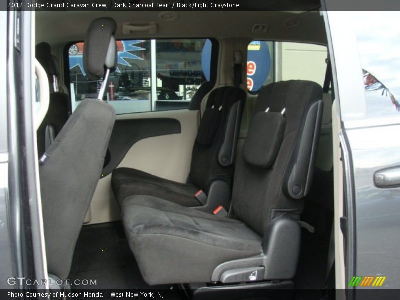 Dark Charcoal Pearl / Black/Light Graystone 2012 Dodge Grand Caravan Crew