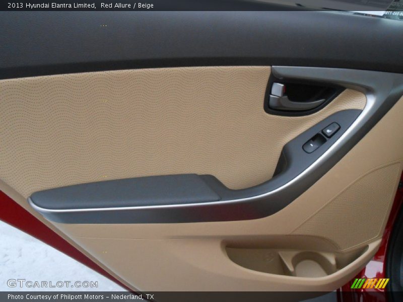 Red Allure / Beige 2013 Hyundai Elantra Limited