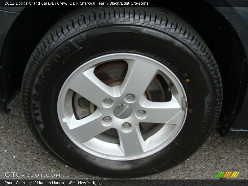 Dark Charcoal Pearl / Black/Light Graystone 2012 Dodge Grand Caravan Crew