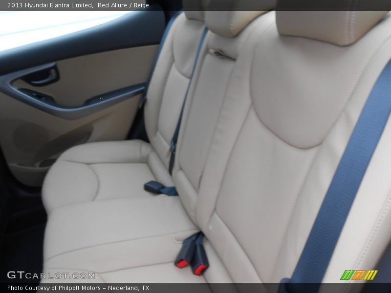 Red Allure / Beige 2013 Hyundai Elantra Limited