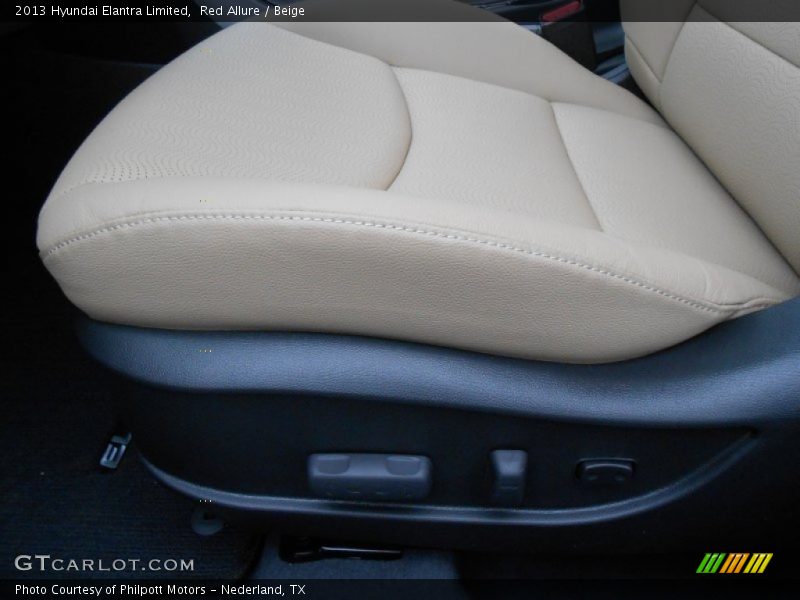 Red Allure / Beige 2013 Hyundai Elantra Limited