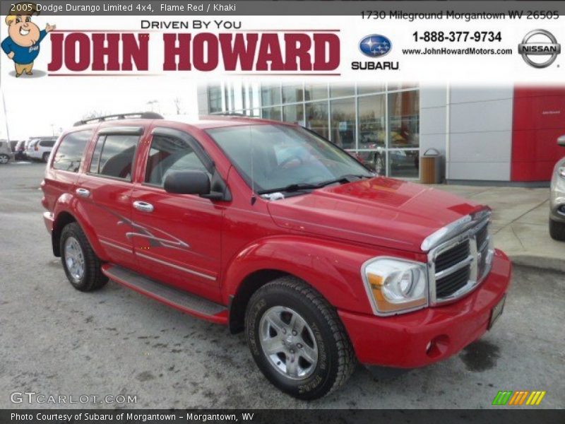 Flame Red / Khaki 2005 Dodge Durango Limited 4x4