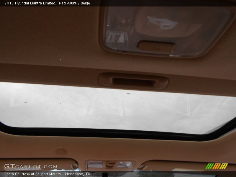 Red Allure / Beige 2013 Hyundai Elantra Limited