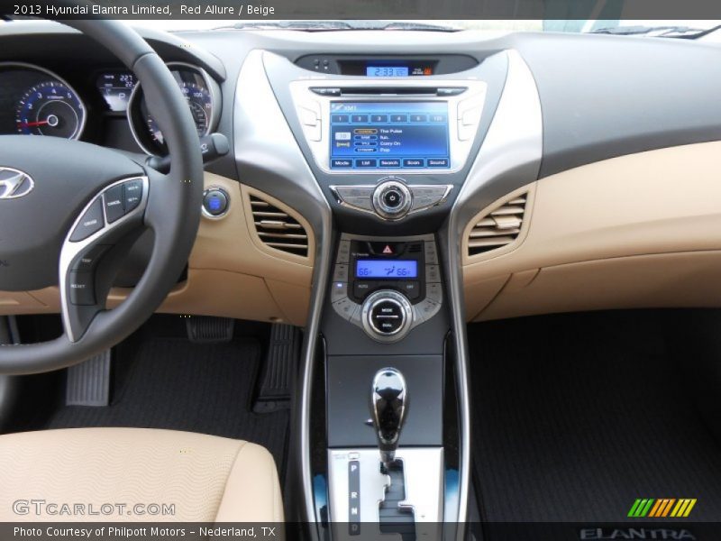 Red Allure / Beige 2013 Hyundai Elantra Limited