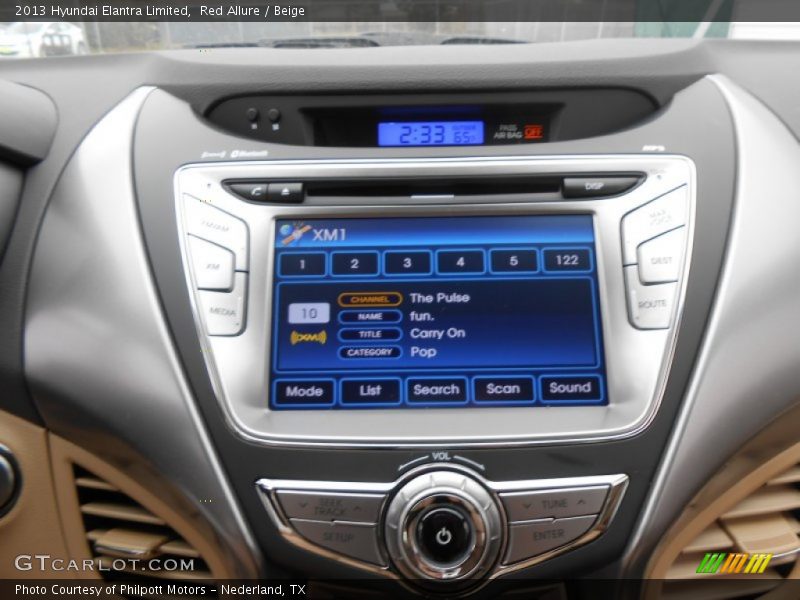 Red Allure / Beige 2013 Hyundai Elantra Limited