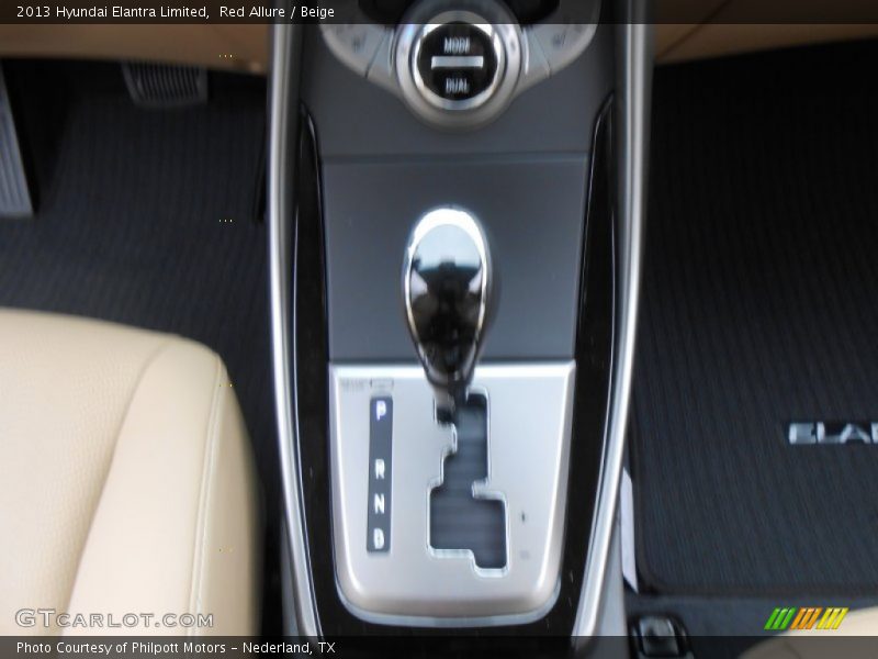 Red Allure / Beige 2013 Hyundai Elantra Limited